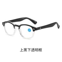 Plastic glasses for reading, with Blue ray cut protection and flex hinges, diopters from 0.00 to +4.00, RMC=62-64, KY006