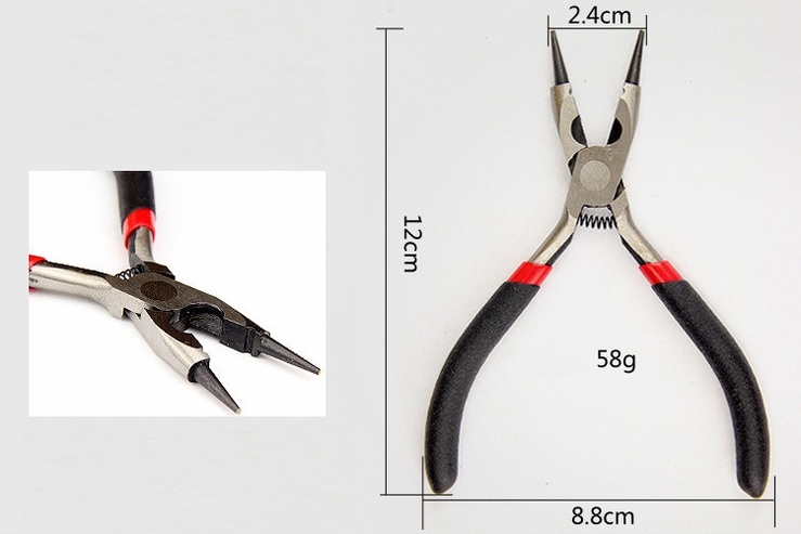 Pliers with rounded ends 1184-E