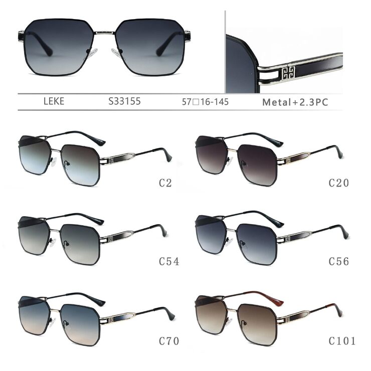 Polarized metal sunglasses Leke S33155