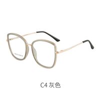 Combined frame (metal + TR90) or glasses with blue light protection, with spring hinges FA87151