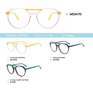 Plastic frames for glasses acetate material WD4170
