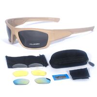 Очки защитные противоударные тактические поляризационные, набор из 4-х линз, 0054套装-DX