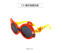 Polarized silicone sunglasses with UV400 protection for kids T22028