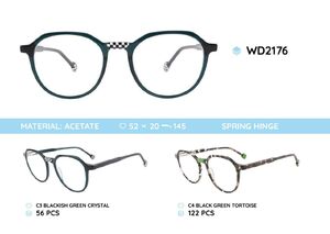 Plastic frames for glasses acetate material WD2176