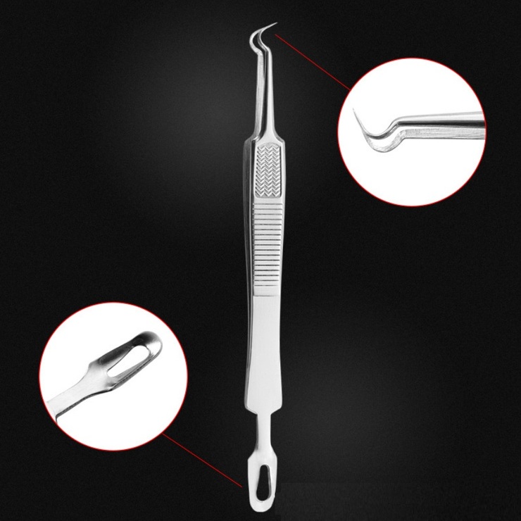 Curved tweezers for nylor frames service