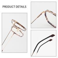 Combined frame (metal + TR90) or glasses with blue light protection, with spring hinges FA87175