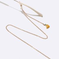 Металлическая нескользящая цепочка золотого цвета, с подвеской в виде бананов, для очков и масок GL1497