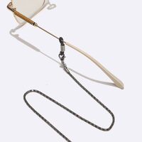 Металлическая нескользящая цепочка черного цвета, для очков и масок GL1558