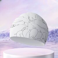 Шапочка для плавания силиконовая водонепроницаемая взрослая GJ002-YU