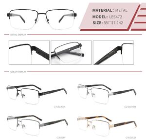 Оправа металлическая полуободковая LE6472-DA