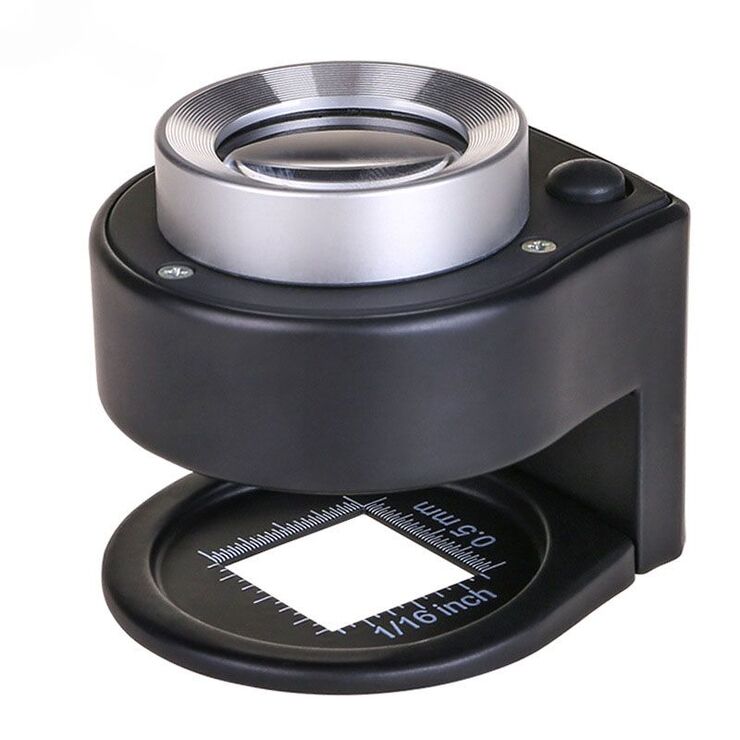 Лупа портативная карманная с подсветкой и УФ-светом 2106, диаметр: 26 мм, увеличение: 30X