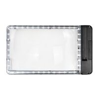 Лупа с универсальной подсветкой, увеличительное стекло на подставке 8097, размер: 215*135 мм, увеличение: 4Х