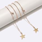 Металлическая нескользящая цепочка, со звездой, для очков и масок GL1718