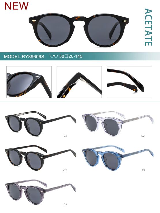 Солнцезащитные поляризационные пластиковые очки из ацетата, с флексом RY89606S