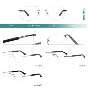 Оправа металлическая безободковая с флексом Big City 25618