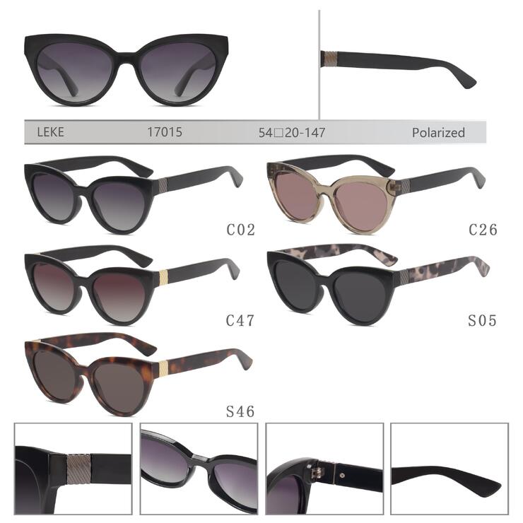 Polarized plastic sunglasses for women Leke LK17015