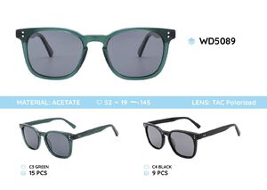 Acetate plastic frames polarized sunglasses WD5089