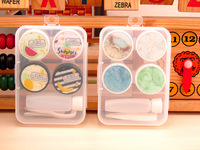 Mini set with contact lens cases XF-7, 2pcs