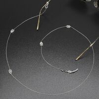 Металлическая нескользящая цепочка серебряного цвета, с подвеской в виде сова, для очков и масок GL400-1