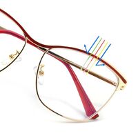 Очки металлические с защитой от синего света 9717-GT