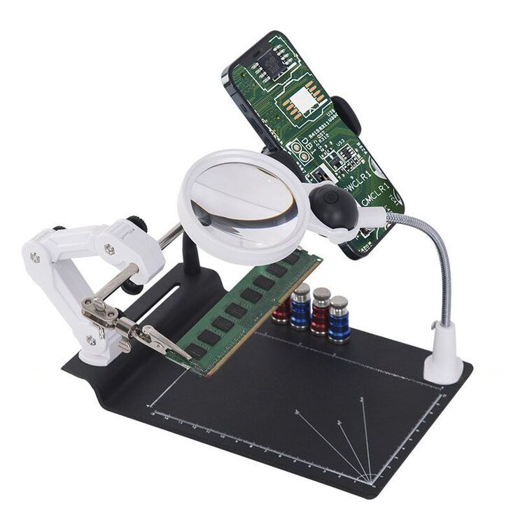 Лупа настольная мультифункциональная с подсветкой 7029-XX, увеличение: 7X