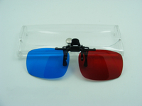 Анаглифная 3D насадка на очки (клипон)
