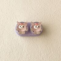 Mini soft contact lens kit retractable W-CT28透明卡通