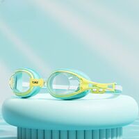Очки для плавания детские (3-14 лет) водонепроницаемые с защитой от запотевания, с берушами и футляром, YJ5001-YU