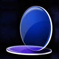 Линзы с покрытием Blue Ray Cut индекс 1,56 защита от синего света    = цена за пару!! цвет покрытия = синий