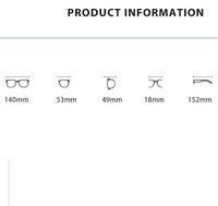 Очки пластиковые TR90 сверхлегкие с защитой от синего света Blue Block FENQI F8002 - картинка 3