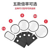 Лупа настольная с подсветкой 7058A-XX, увеличение: 6X, 25X