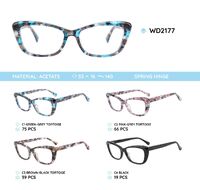 Plastic frames for glasses acetate material WD2177