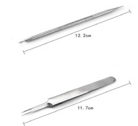 Набор пинцетов из нержавеющей стали 5 штук 不锈钢3件套镊子 J8006