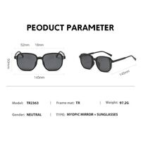 Оправа пластиковая TR90/PC + комплект из 5 поляризационных солнцезащитных насадок (клипон) на магните + кожаная сумка El Dorado EL2363