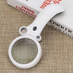 Лупа с универсальной подсветкой, увеличительное стекло с ручкой 600600BH-XX, диаметр 75 мм, увеличение: 2,5X, 25X, 55X