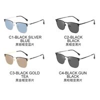 Очки металлические фотохромные с защитой от синего света 9669-GT