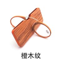 Очки-пенсне пластиковые для чтения с футляром 6009-木纹, диоптрии от +1.00 до +3.50, РМЦ=62-64