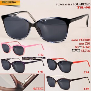 Солнцезащитные очки в оправе из TR-90, линзы polarized FCS005 POLAR