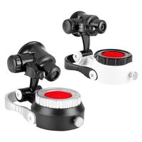 Лупа портативная карманная с подсветкой 519, диаметр: 21 мм, увеличение: 10X, 20X, 25X