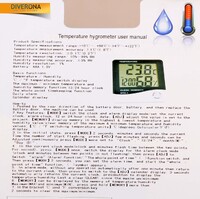 Часы, Термометр, Гигрометр недорого WH-B05带盘