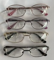Очки готовые в металлической оправе Vizzini V7027, линзы пластик, диоптрии +0.75 до +6.00 (шаг 0.25)