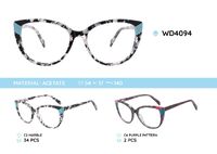 Plastic acetate eyeglasses frame for women WD4094
