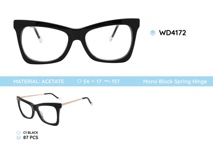 Plastic frames for glasses acetate material WD4172
