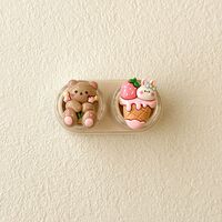 Mini soft contact lens kit retractable W-CT35熊兔彩虹