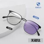 Очки металлические фотохромные с защитой от синего света 9658-GT