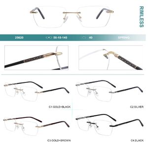 Оправа металлическая безободковая с флексом Big City 25620