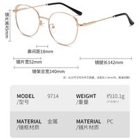 Очки металлические с защитой от синего света 9714-2-GT