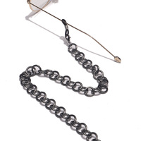 Цепочка для очков с розовыми кристаллами GL1403