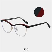 Combined frame (metal + TR90) or glasses with blue light protection, with spring hinges FA87265