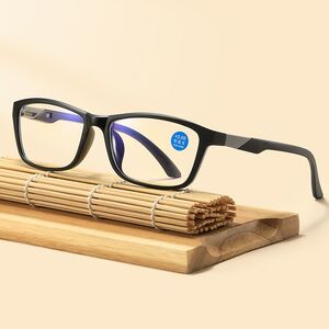 Очки пластиковые TR90 для чтения, с защитой Blue ray cut, диоптрии от 0.00 до +4.00, РМЦ=62-64, KY51023#12A